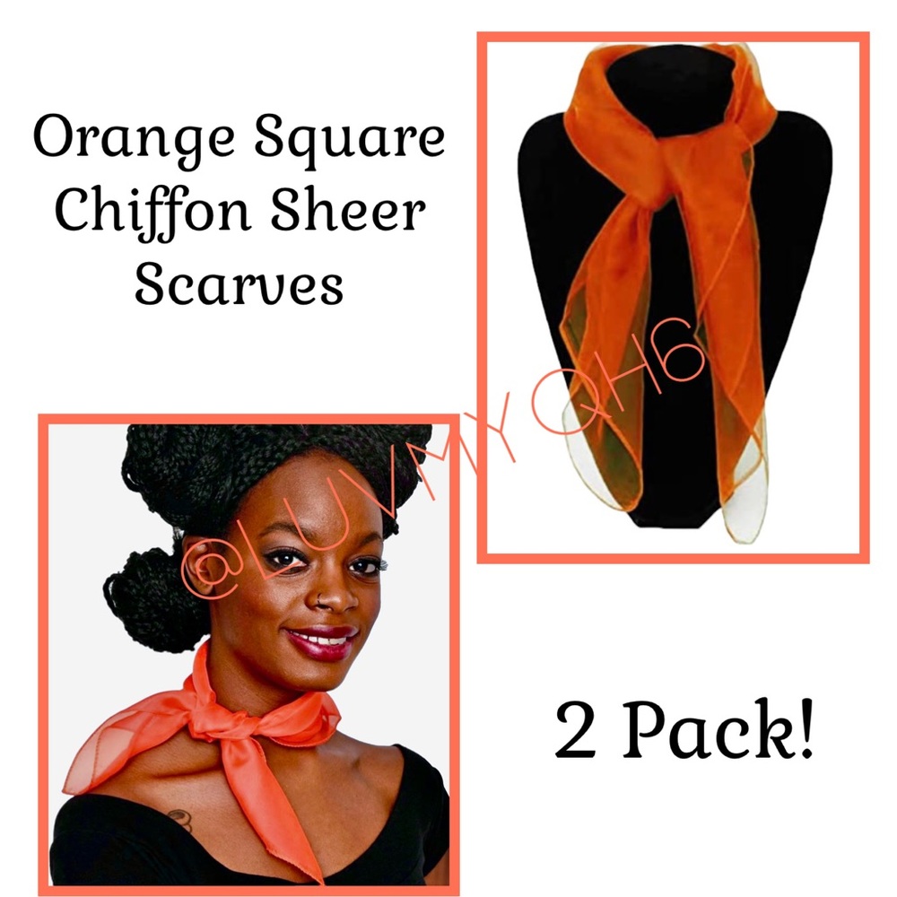Chiffon Square Scarves 2 Pack!